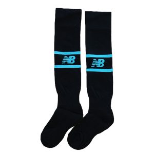 Footed Black/Teal Socks