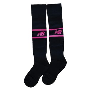 Footed Black/Pink Socks